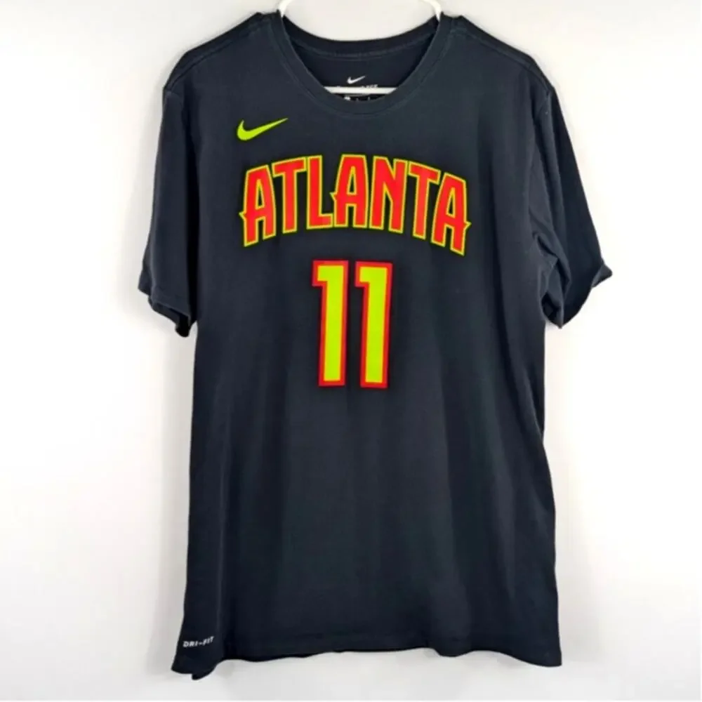 Nike L Atlanta Hawks Trae Young 11 Dri-FIT Athletic Cut NBA T-Shirt - Picture 1 of 5